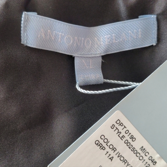 Antonio Melani Black and Off White Sherpa Teddy Jacket size XL - Picture 6 of 8